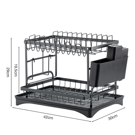 Égouttoir À Vaisselle Multifonctionnel Pratique À 2 Niveaux 4