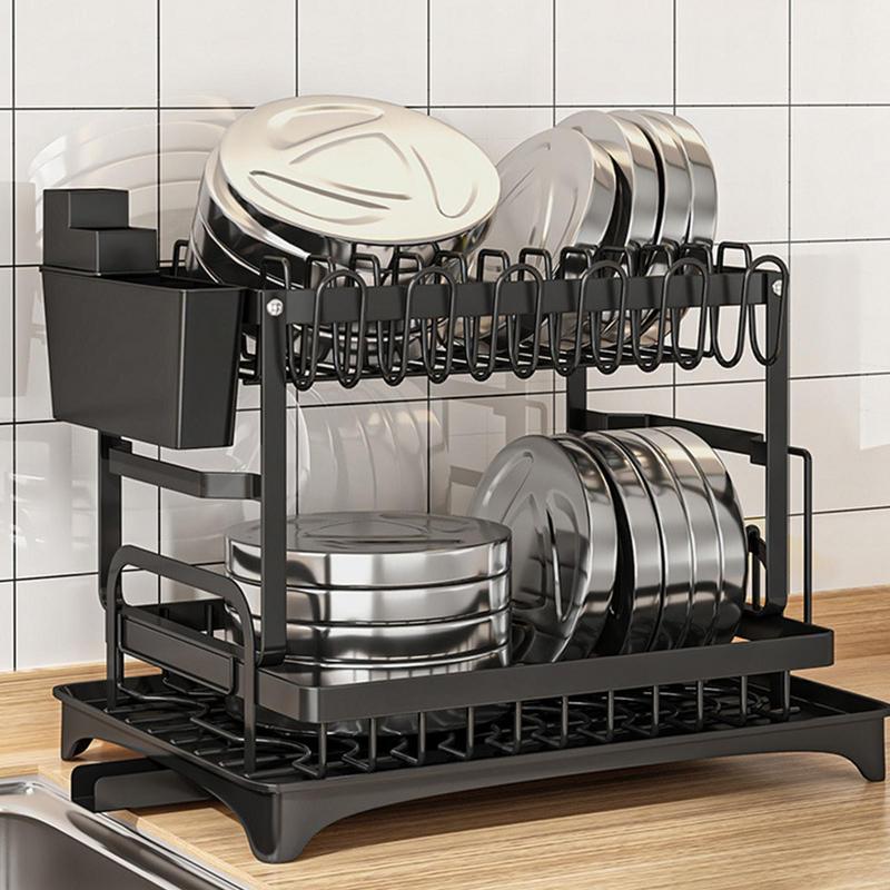 Égouttoir À Vaisselle Multifonctionnel Pratique À 2 Niveaux 7