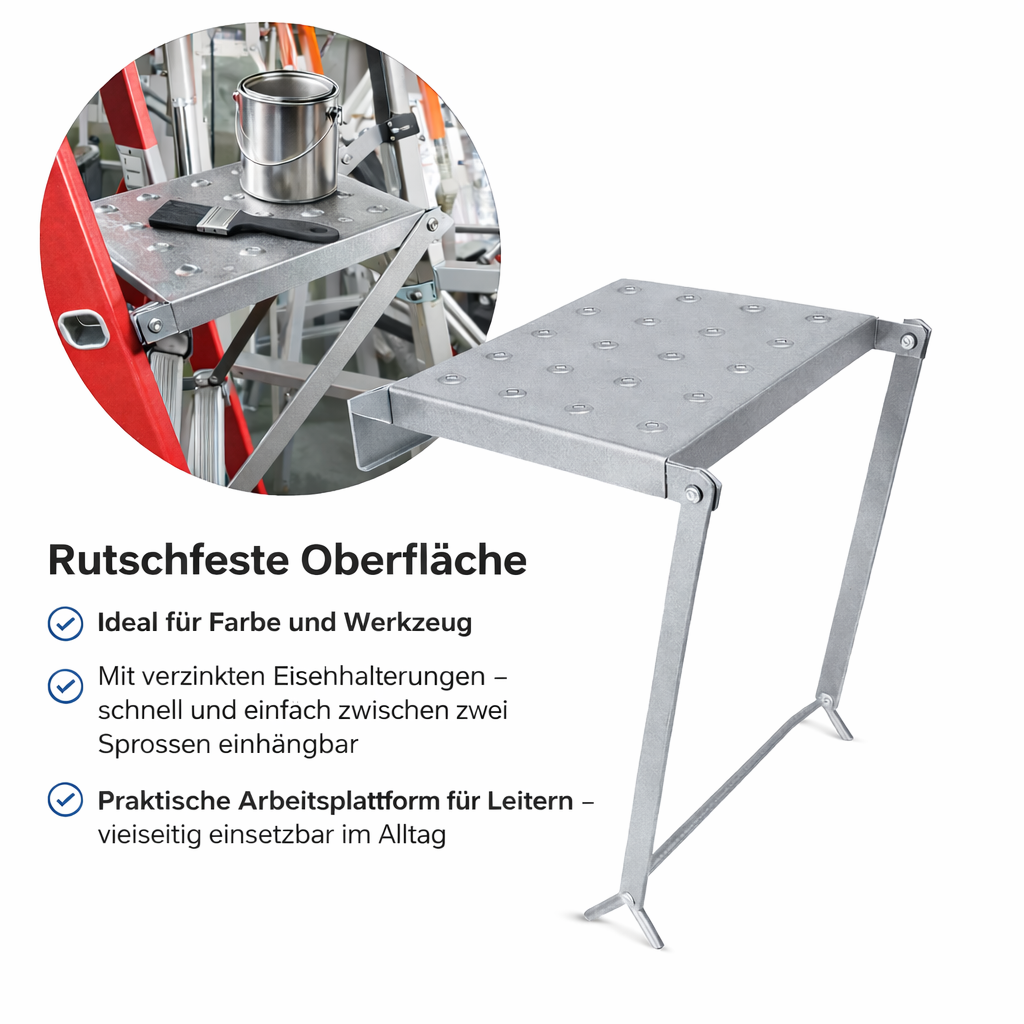 Élévateur à Bol pour Échelle - Plateforme de Travail Pratique et Antidérapante 3