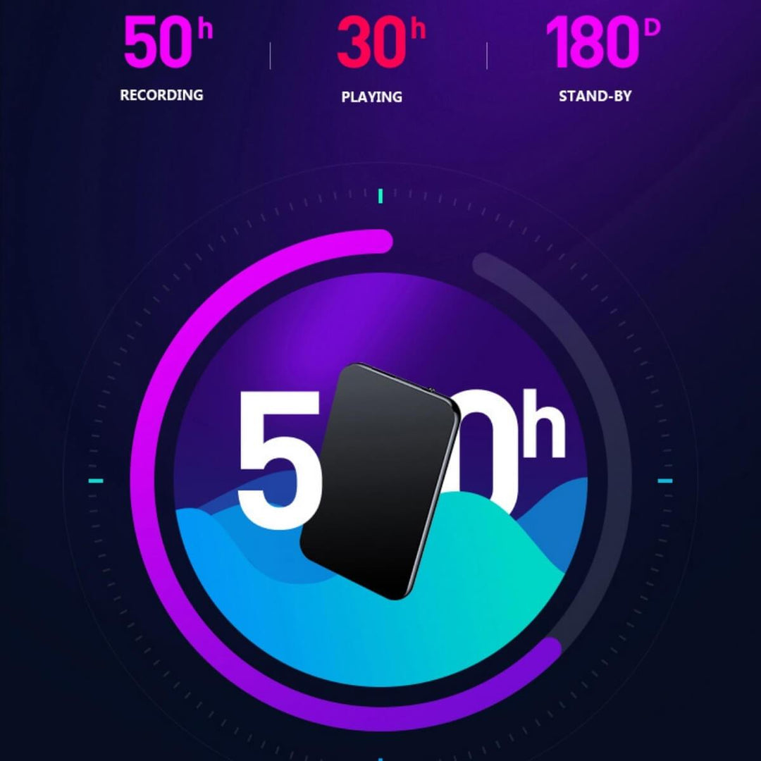 Enregistreur Vocal Portable 64 Go Compact 2