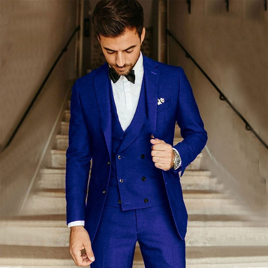 Ensemble 3 Pièces pour Hommes Blazer, Veste et Pantalon 1