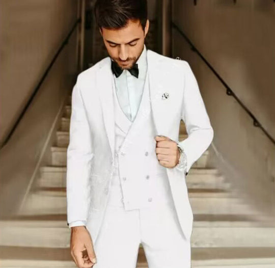 Ensemble 3 Pièces pour Hommes Blazer, Veste et Pantalon 4