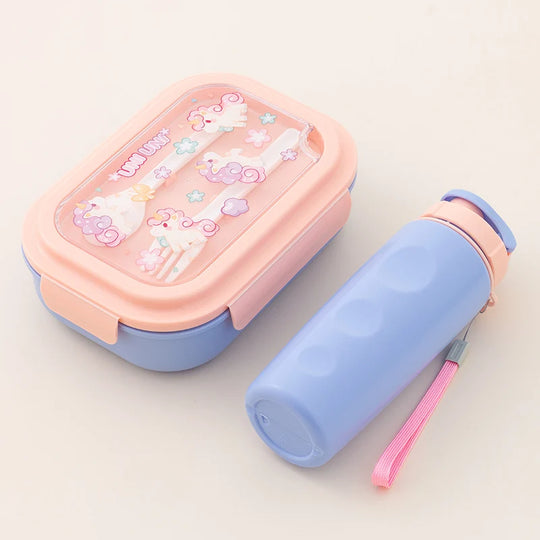Ensemble Boîte à Bento Enfant Thème Licorne 0