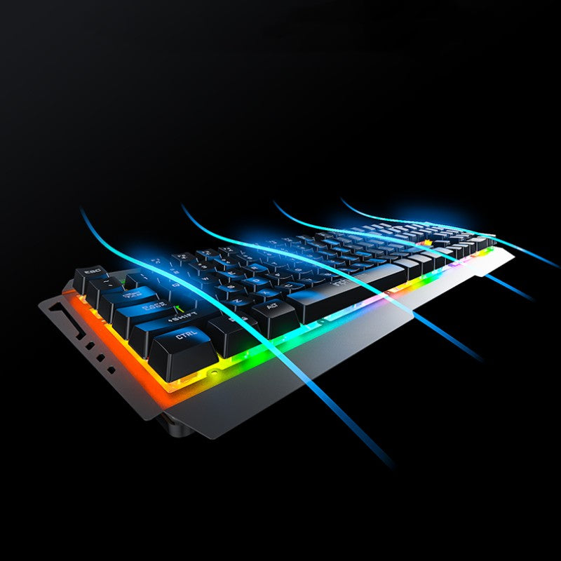 Ensemble Clavier et Souris Mécaniques pour Gamers avec Éclairage LED Dynamique 2