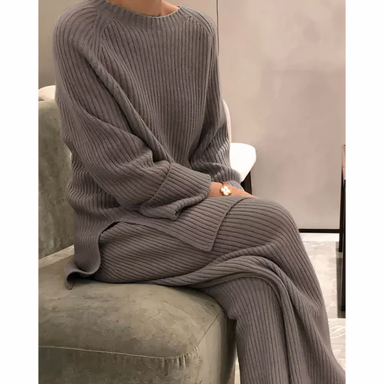 Ensemble Décontracté Femme - Pull Tricoté et Pantalon 2