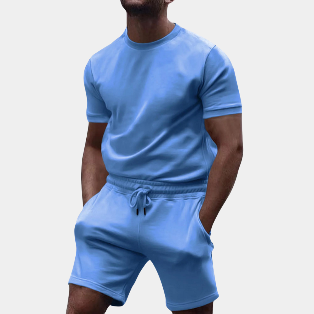 Ensemble Décontracté pour Hommes T-shirt Surdimensionné et Short 1