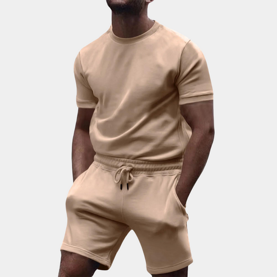 Ensemble Décontracté pour Hommes T-shirt Surdimensionné et Short 2