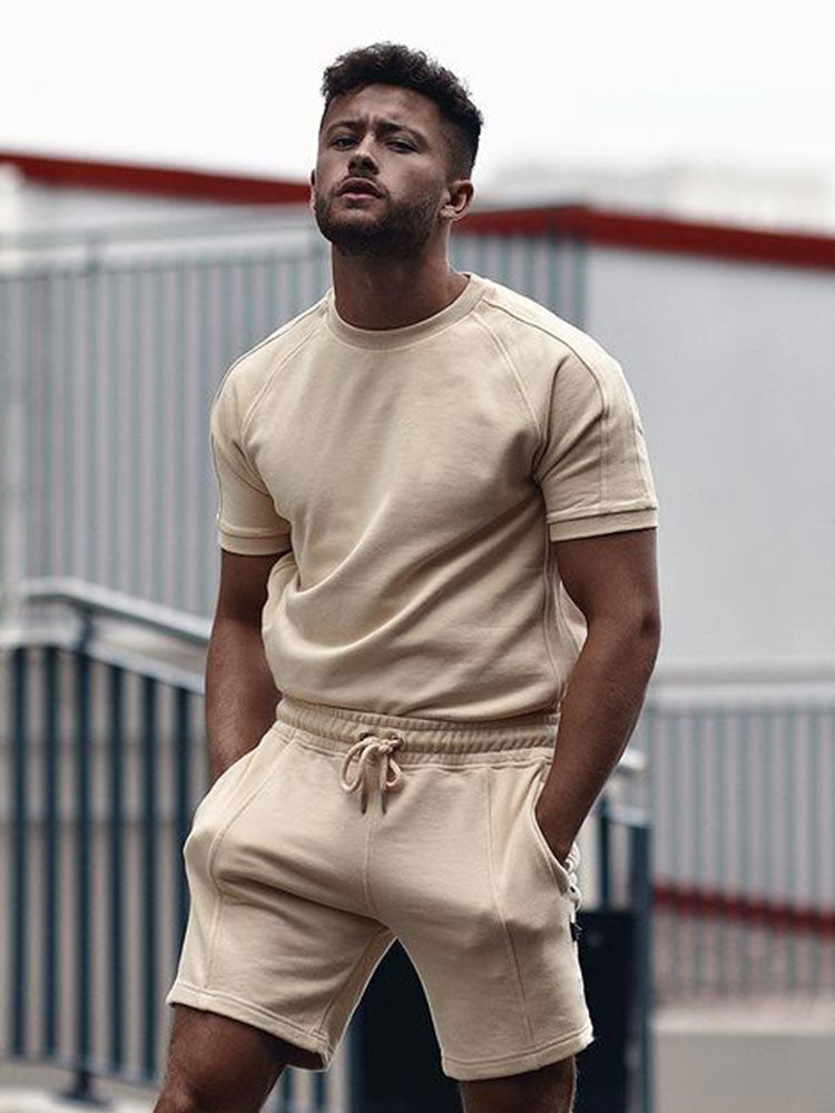 Ensemble Été Homme T-shirt et Short Classique 8