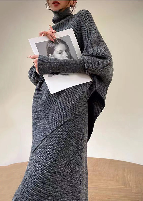 Ensemble Femme Deux Pièces Asymétrique Col Haut 1