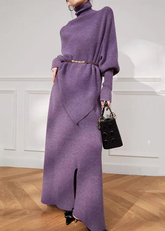 Ensemble Femme Deux Pièces Asymétrique Col Haut 2