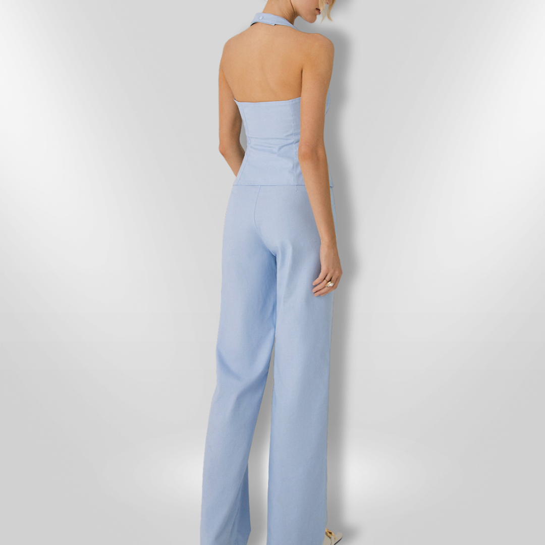 Ensemble Femme Pantalon Droit Chic en Tissu Premium 2