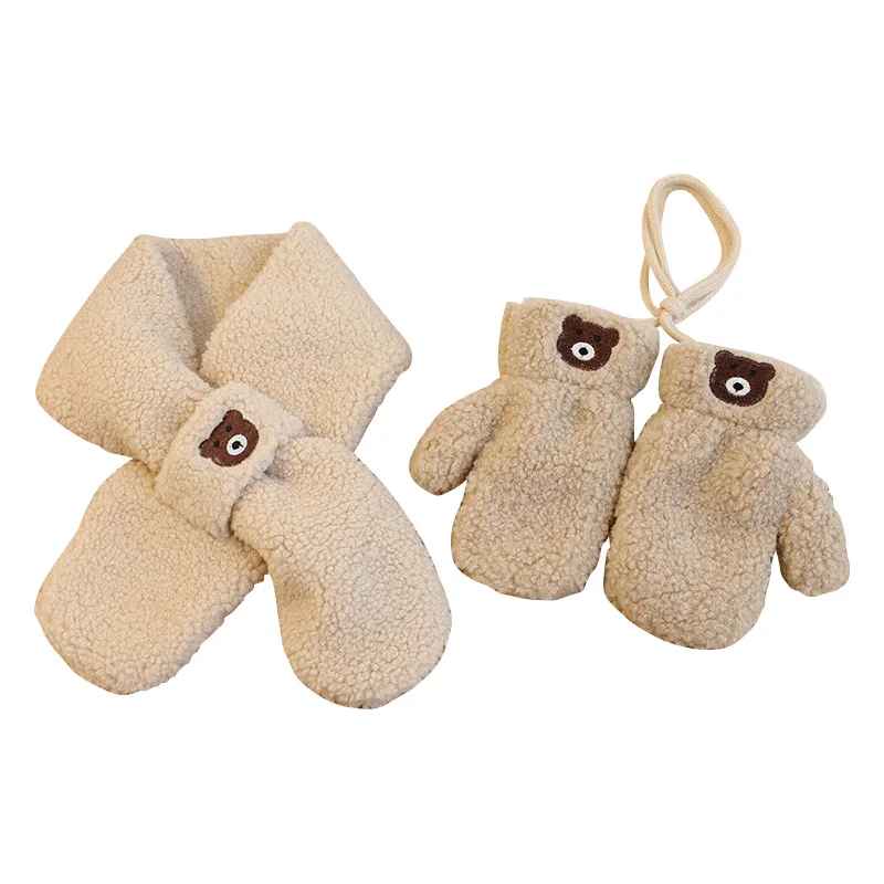 Ensemble Hiver Enfants Mitaines et Écharpe Amusant 1