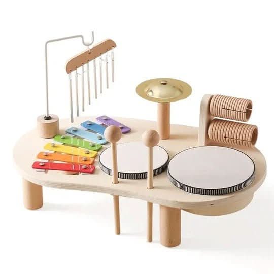 Ensemble Musical en Bois pour Bébés Créatifs 7