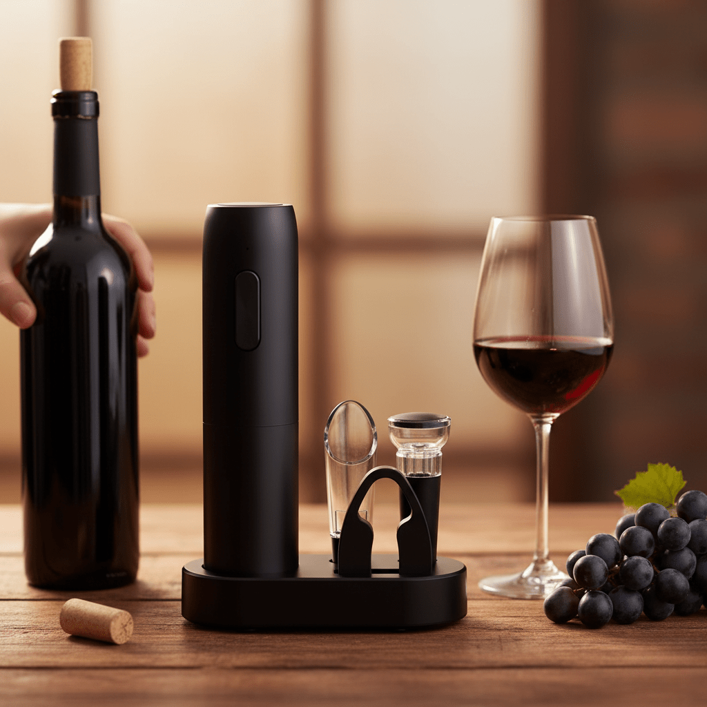 Ensemble Ouvre-Bouteille Électrique Rechargeable 6