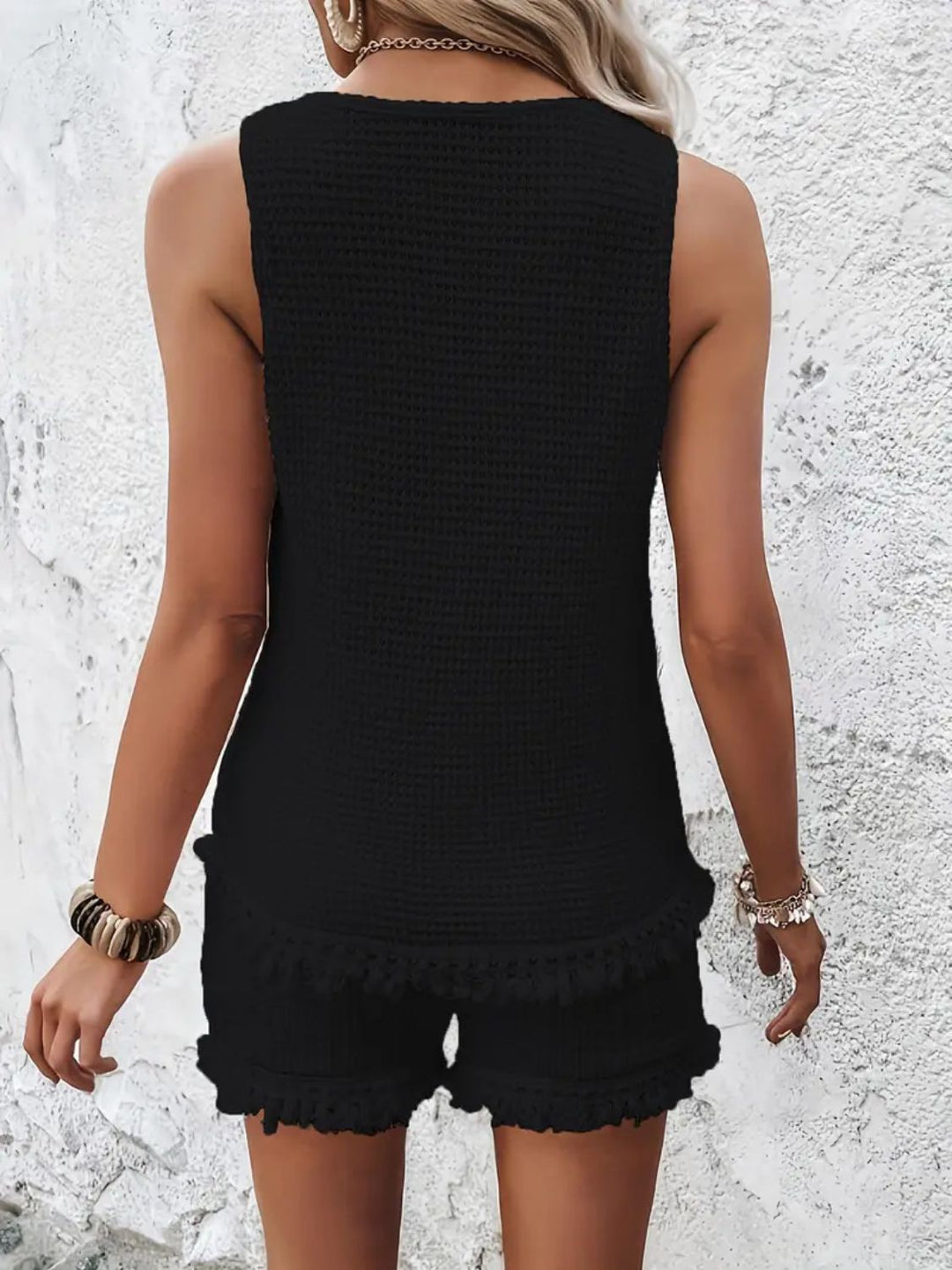 Ensemble Survêtement Femme Débardeur Col Rond Polyester Spandex 6