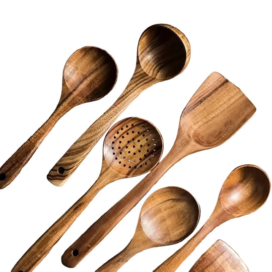 Ensemble Ustensiles de Cuisine NordicWood Pratique et Fonctionnel 2