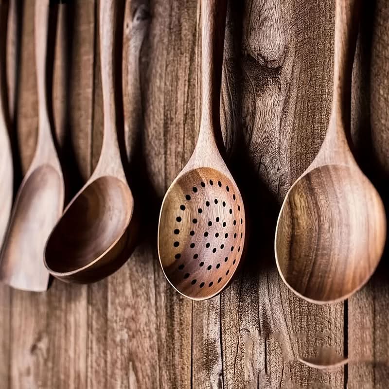 Ensemble Ustensiles de Cuisine NordicWood Pratique et Fonctionnel 3