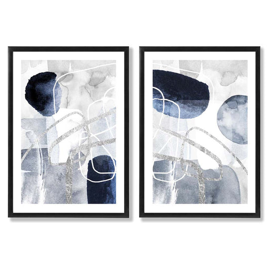 Ensemble d'Art Abstrait Encadré pour Décoration Moderne 0