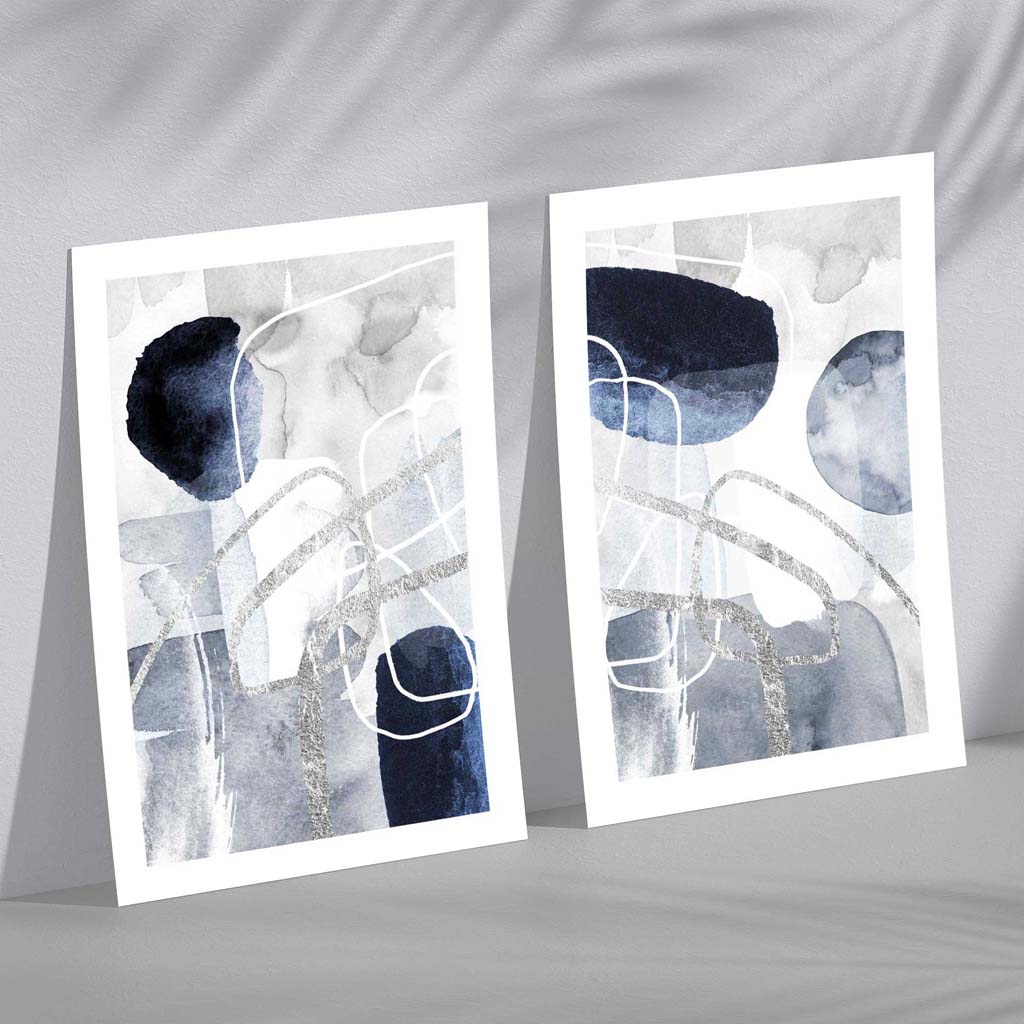 Ensemble d'Art Abstrait Encadré pour Décoration Moderne 2