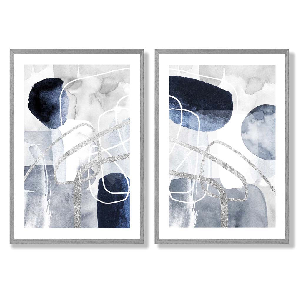 Ensemble d'Art Abstrait Encadré pour Décoration Moderne 5