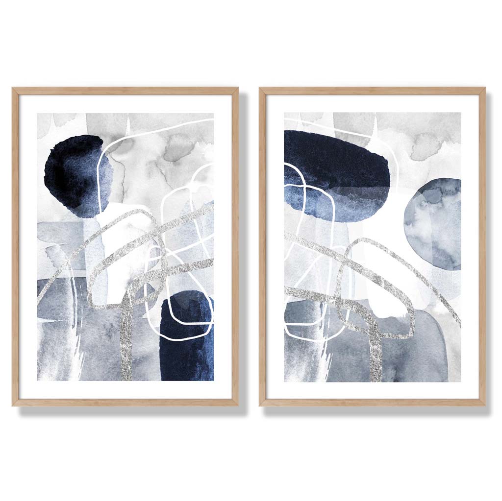 Ensemble d'Art Abstrait Encadré pour Décoration Moderne 6