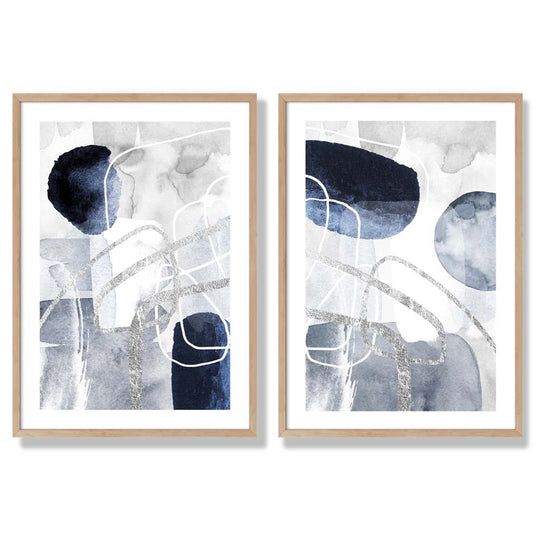 Ensemble d'Art Abstrait Encadré pour Décoration Moderne 6