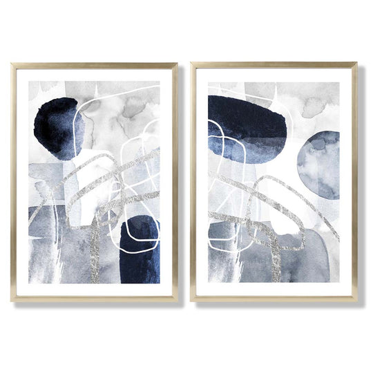 Ensemble d'Art Abstrait Encadré pour Décoration Moderne 8