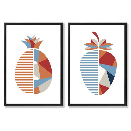Ensemble d'Art Géométrique Fraises et Ananas 0