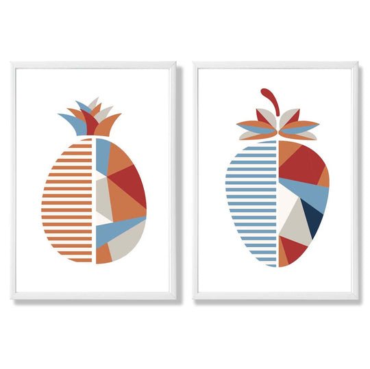 Ensemble d'Art Géométrique Fraises et Ananas 3