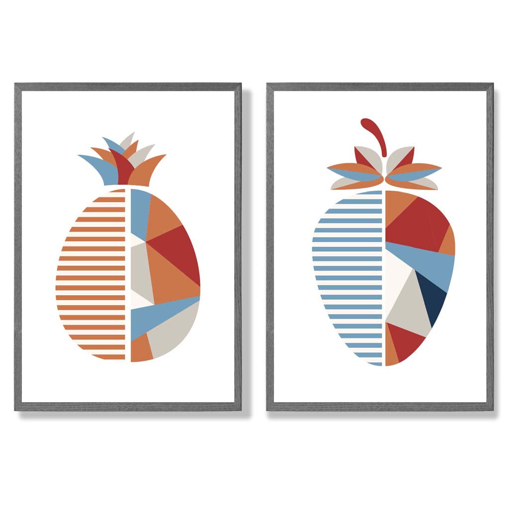 Ensemble d'Art Géométrique Fraises et Ananas 4