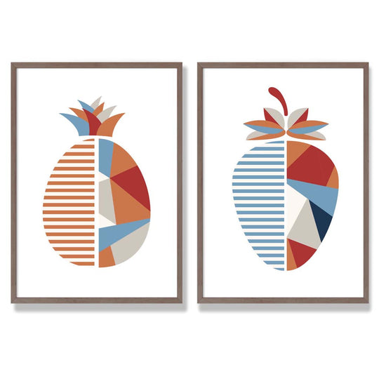 Ensemble d'Art Géométrique Fraises et Ananas 7