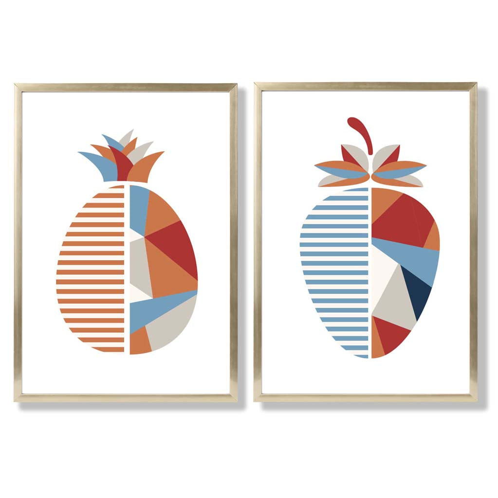 Ensemble d'Art Géométrique Fraises et Ananas 8