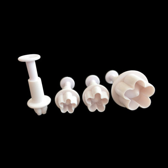 Ensemble d'Emporte Pièces Fleurs de Prunier pour Pâtisserie, 4 Motifs Variés 4