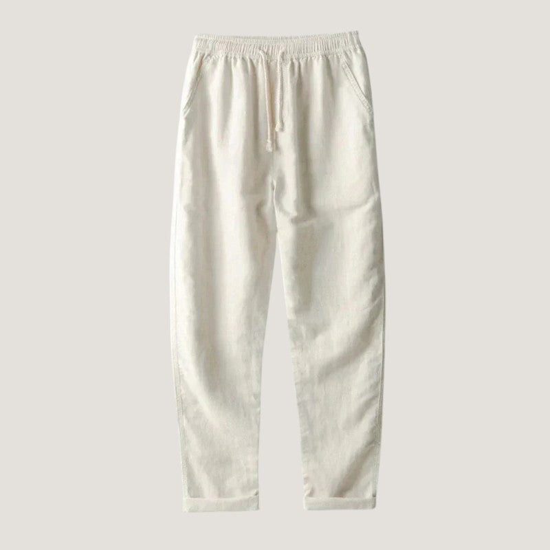 Ensemble d'Été Homme Lin Boutonné Manches Courtes 5