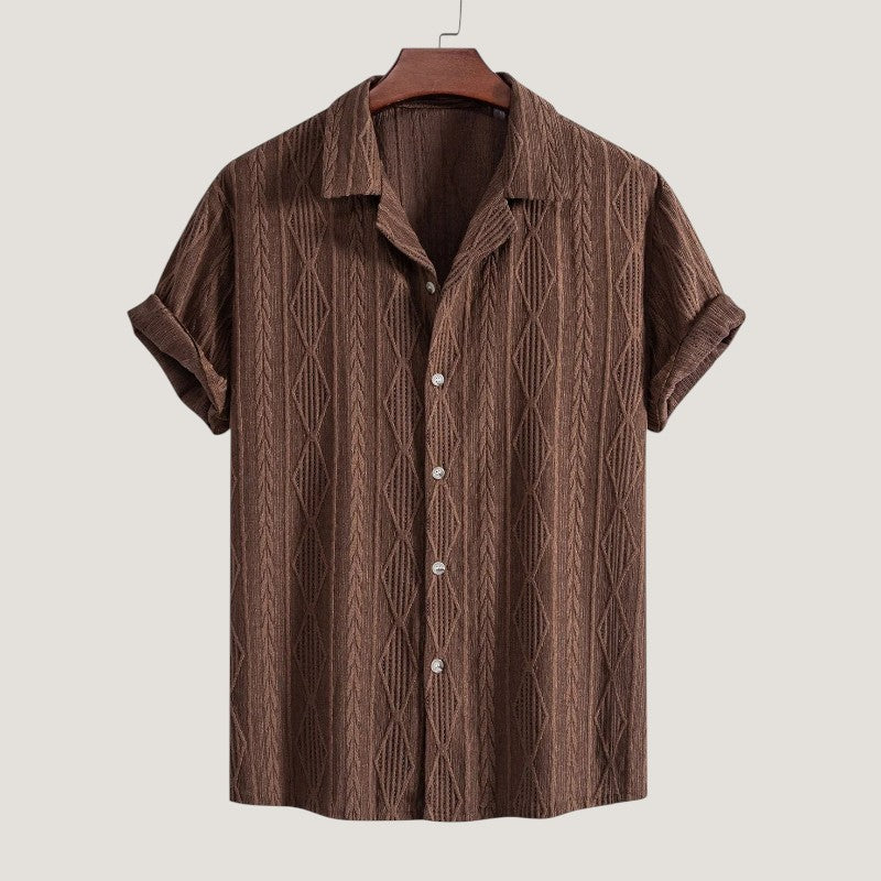 Ensemble d'Été Homme Lin Boutonné Manches Courtes 6