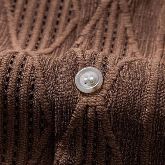 Ensemble d'Été Homme Lin Boutonné Manches Courtes 8
