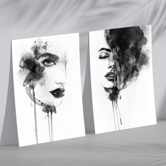 Ensemble d'Illustrations de Mode Noir et Blanc 0