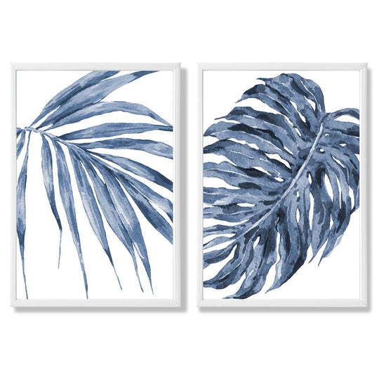Ensemble d'Impressions d'Art Aquarelle Monstera Papyrus pour Décoration Intérieure 3