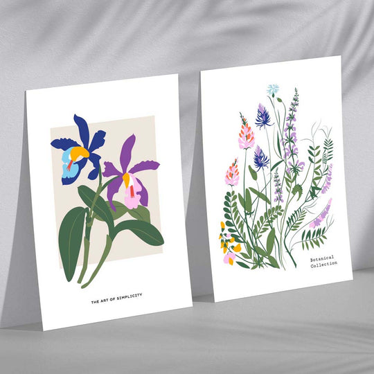 Ensemble d'Impressions d'Art Floral Printanier 2