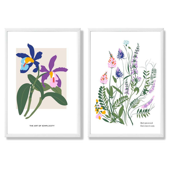Ensemble d'Impressions d'Art Floral Printanier 3