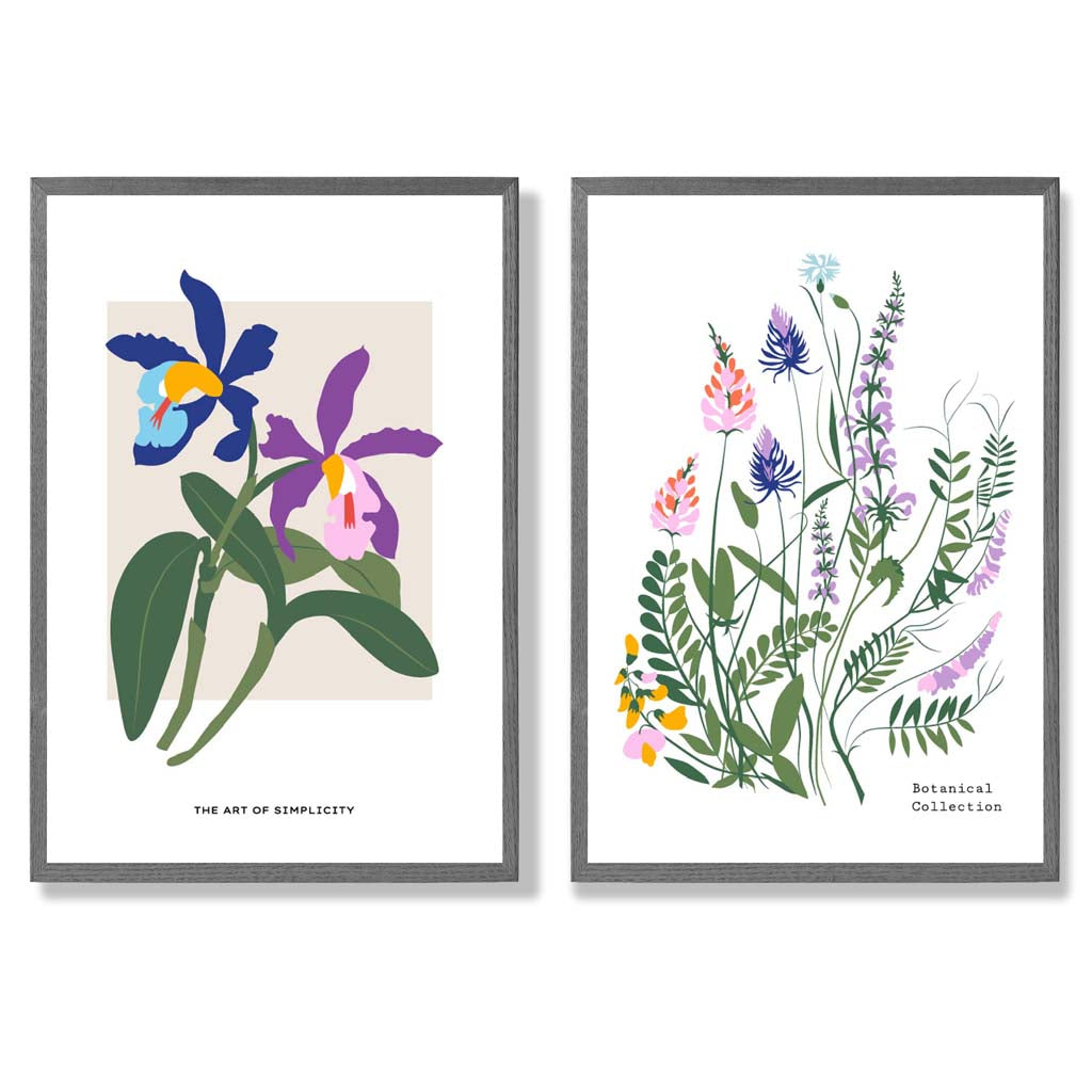 Ensemble d'Impressions d'Art Floral Printanier 4