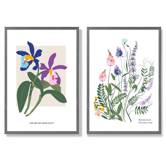 Ensemble d'Impressions d'Art Floral Printanier 4