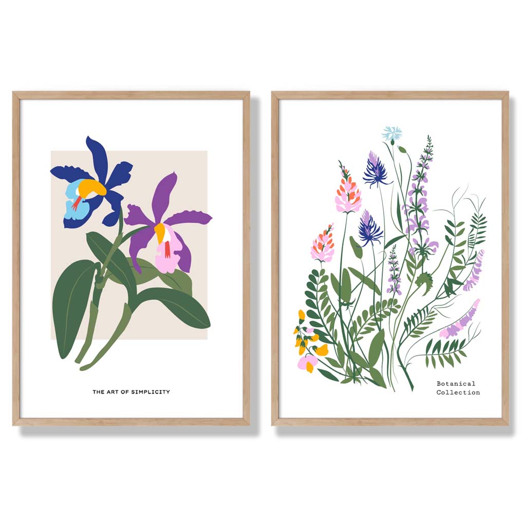 Ensemble d'Impressions d'Art Floral Printanier 6
