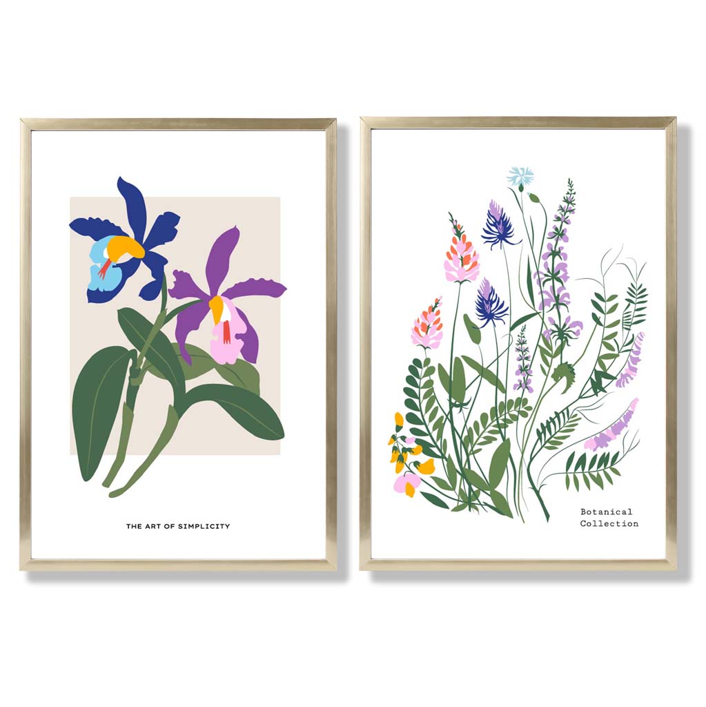 Ensemble d'Impressions d'Art Floral Printanier 8