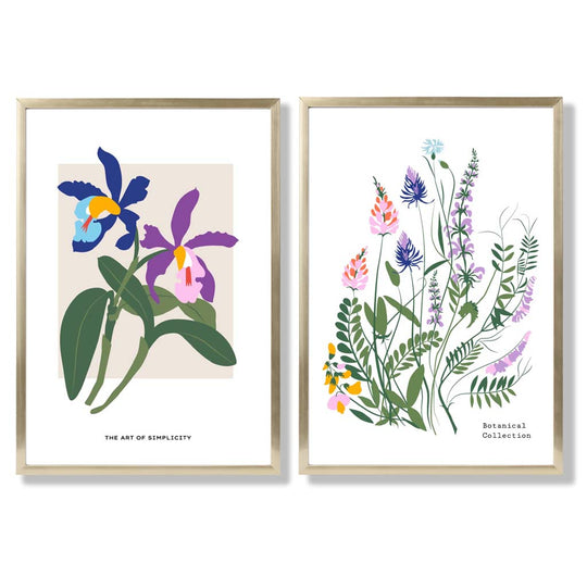 Ensemble d'Impressions d'Art Floral Printanier 8