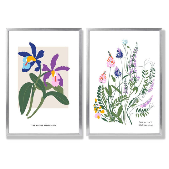 Ensemble d'Impressions d'Art Floral Printanier 9