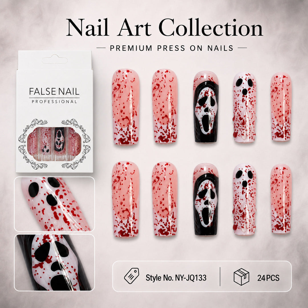Ensemble d'Ongles Artistiques à Pression Créatif pour Femme 0