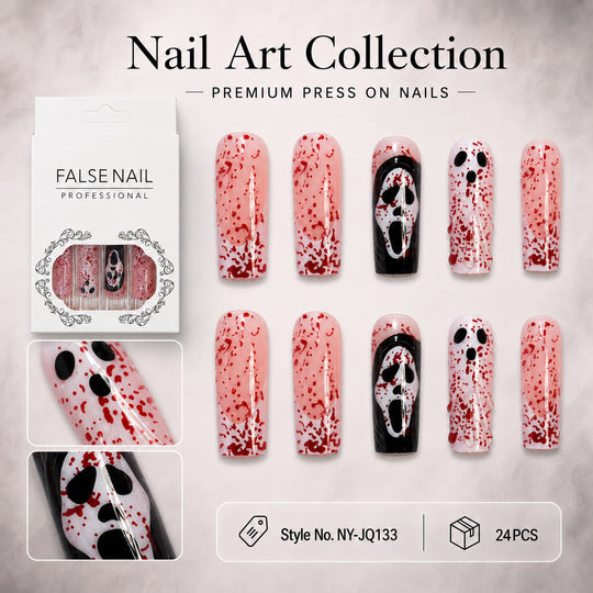 Ensemble d'Ongles Artistiques à Pression Créatif pour Femme 0