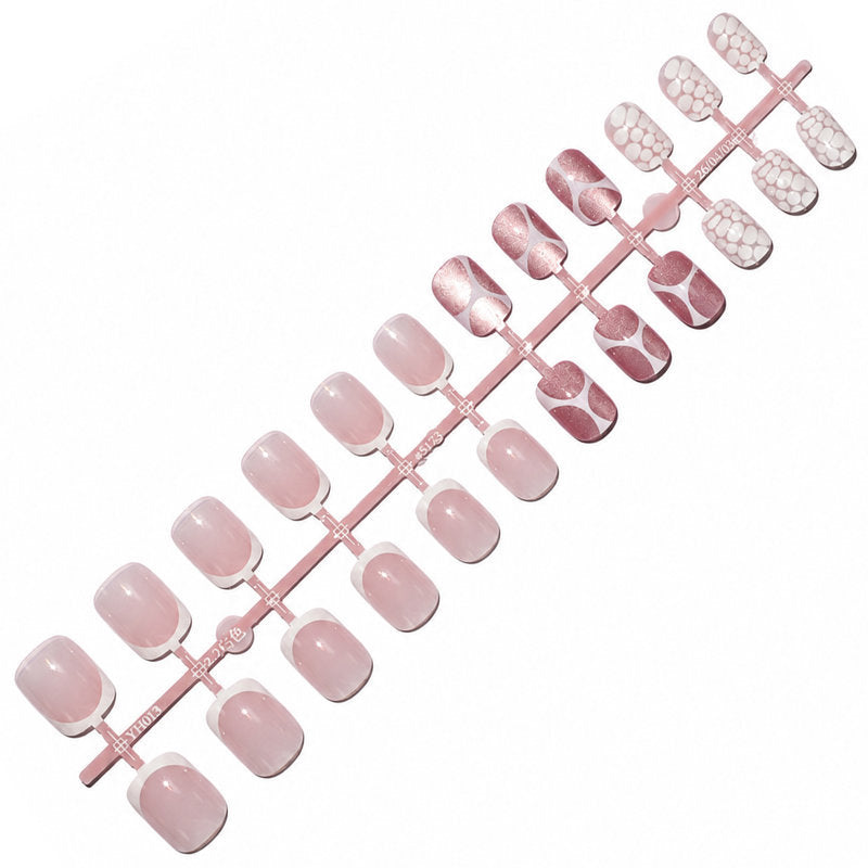 Ensemble d'Ongles à Pression pour Femme Style Artistique Moderne 5