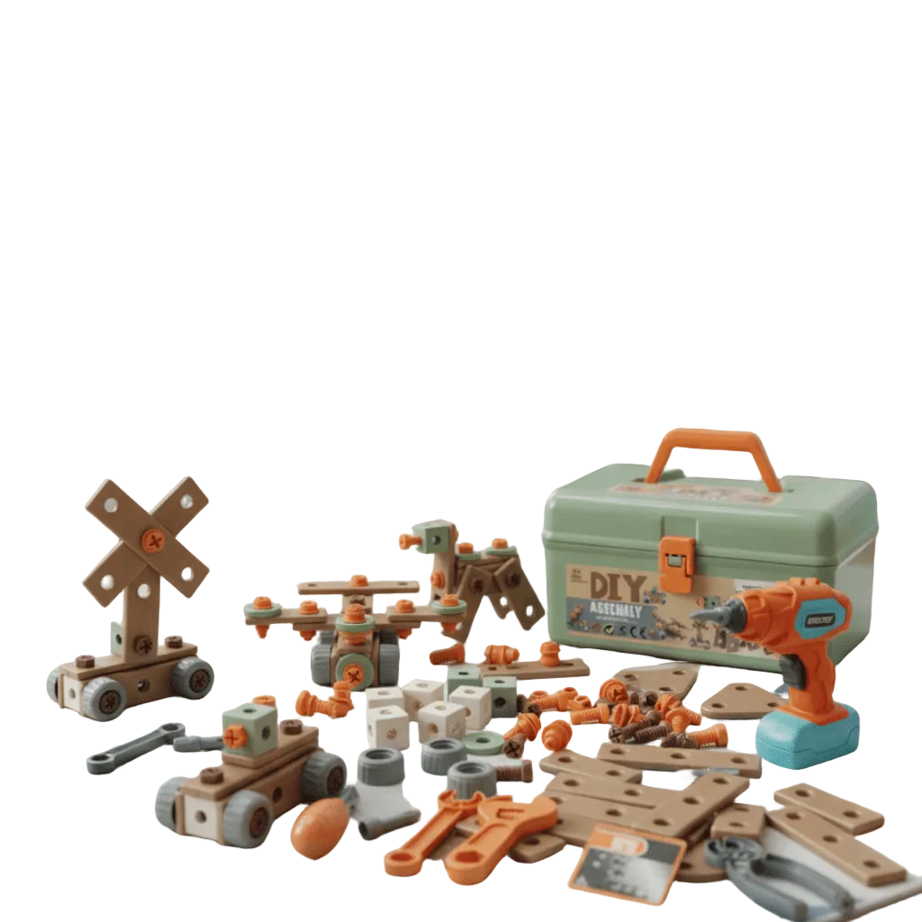 Ensemble d'Outils pour Enfants - Kit de Construction Créatif 0